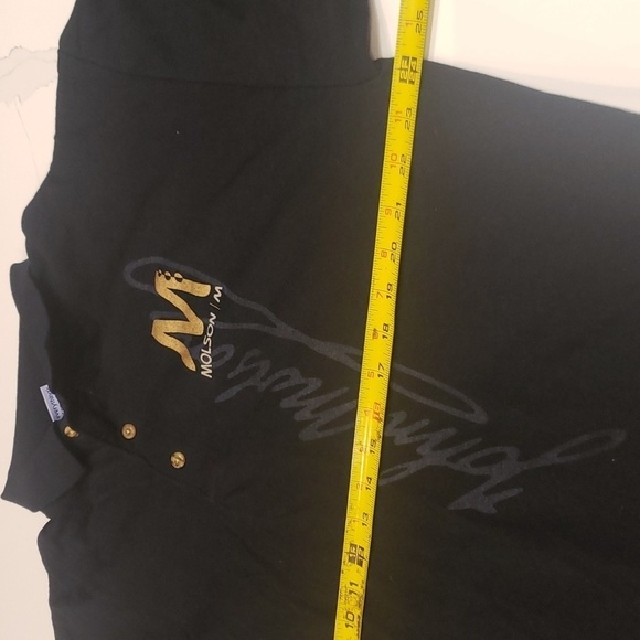 Copasetic Polo T-Shirt Black Men's XL Molson - Picture 10 of 11